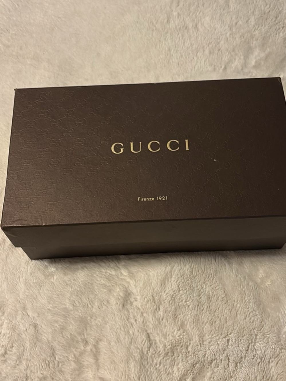 Gucci Dark Brown Box with Gold Logo